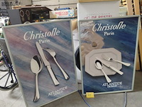 Lot 102 - reclamepaneel st. christoffle atlantide - afbeelding 1 van  4