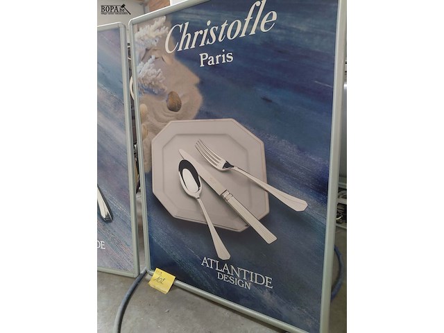 Lot 102 - reclamepaneel st. christoffle atlantide - afbeelding 2 van  4