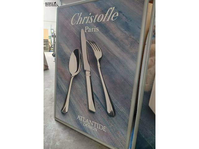 Lot 102 - reclamepaneel st. christoffle atlantide - afbeelding 3 van  4