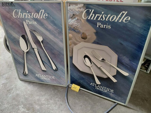 Lot 102 - reclamepaneel st. christoffle atlantide - afbeelding 4 van  4