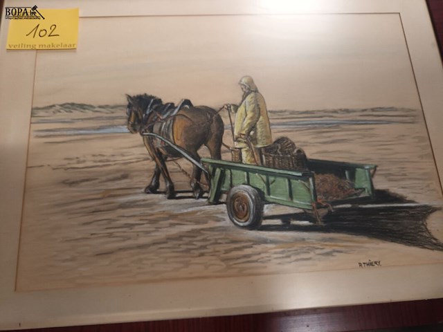 Lot 102 - tekeningen. 3 stuks - afbeelding 3 van  4