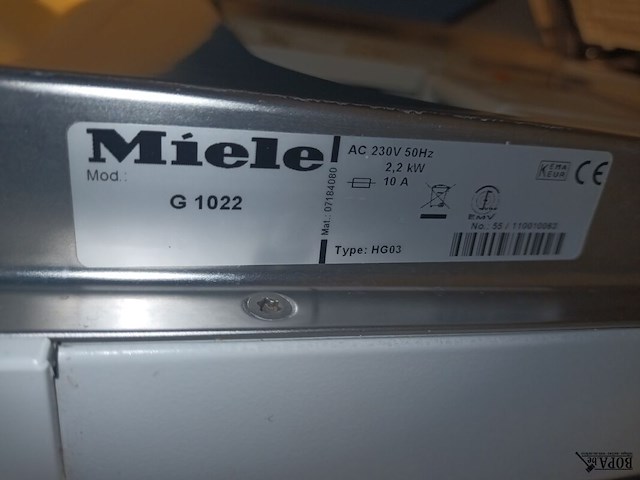 Lot 102 - vaatwasmachine miele - afbeelding 4 van  4