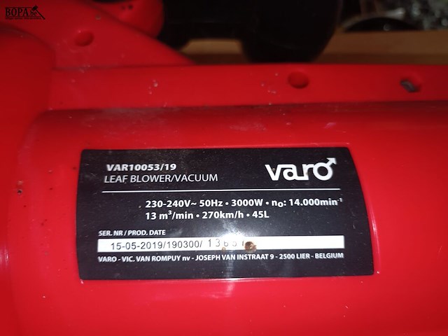 Lot 103 - bladblazer varo - afbeelding 3 van  3