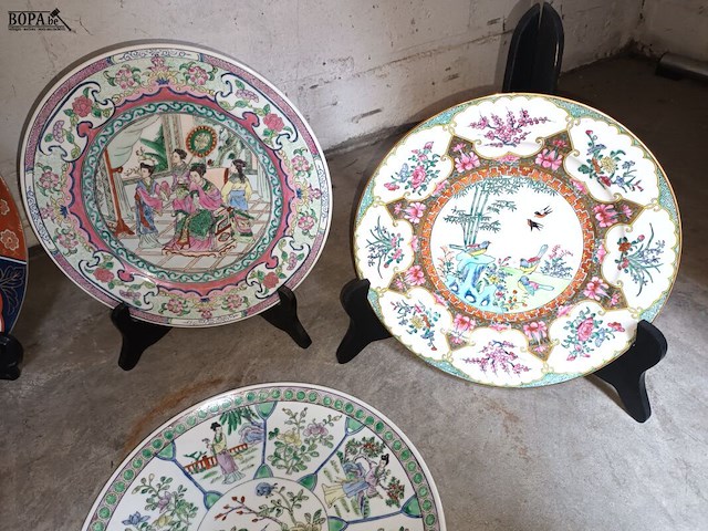 Lot 103 - chinese sierborden. 5 stuks - afbeelding 3 van  4