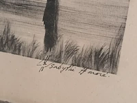 Lot 103 - kader met ets - afbeelding 3 van  4