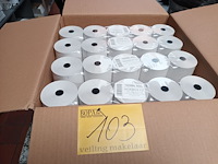 Lot 103 - kassapapierrollen. 1 doos - afbeelding 2 van  3
