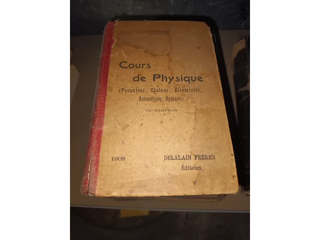 Lot 103 - oude boeken over fysica. 7 stuks - afbeelding 3 van  6