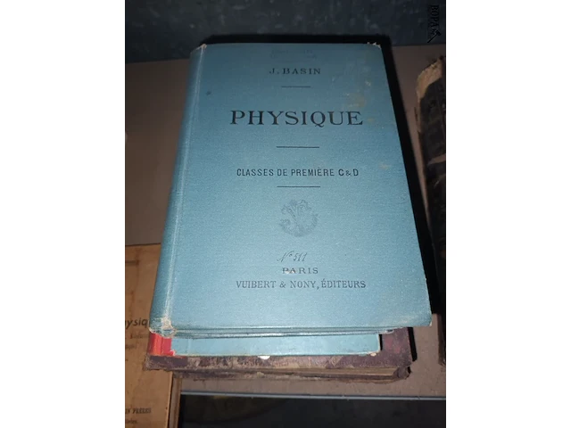 Lot 103 - oude boeken over fysica. 7 stuks - afbeelding 4 van  6
