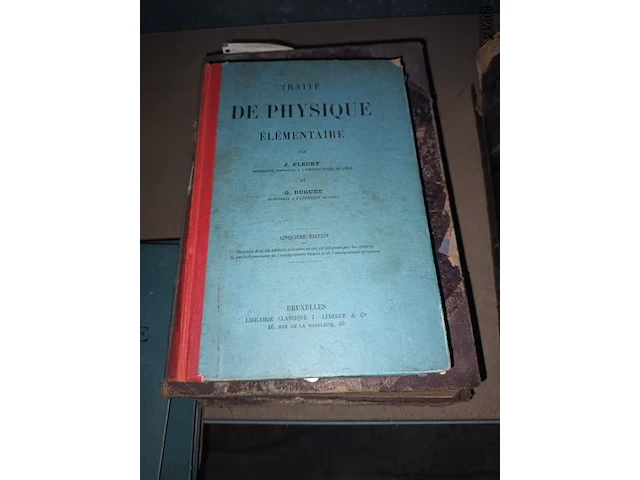 Lot 103 - oude boeken over fysica. 7 stuks - afbeelding 5 van  6