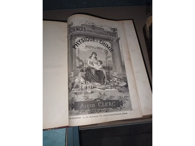 Lot 103 - oude boeken over fysica. 7 stuks - afbeelding 6 van  6
