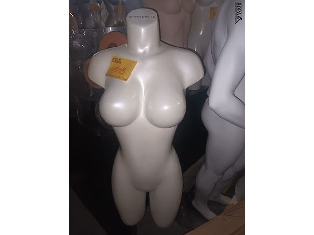 Lot 103 - paspop torso vrouw op statief - afbeelding 1 van  3