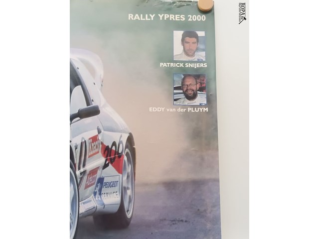 Lot 103 - poster esso rally ieper 2000 - afbeelding 2 van  3