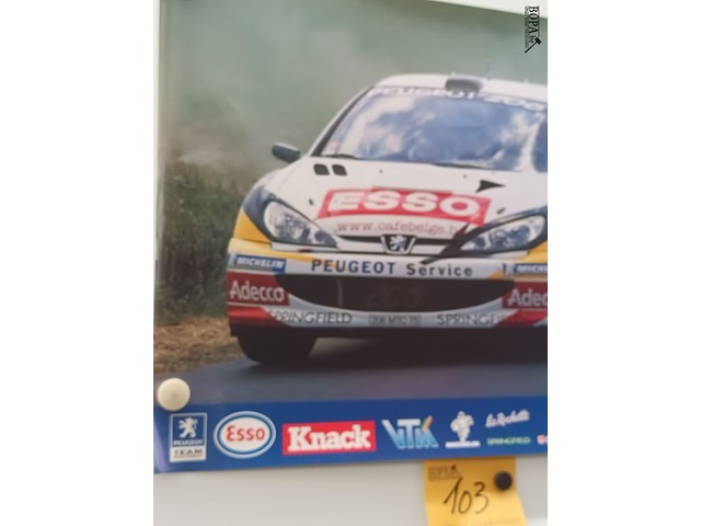 Lot 103 - poster esso rally ieper 2000 - afbeelding 3 van  3