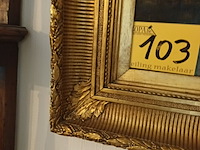 Lot 103 - schilderij jongen en meisje - afbeelding 5 van  5