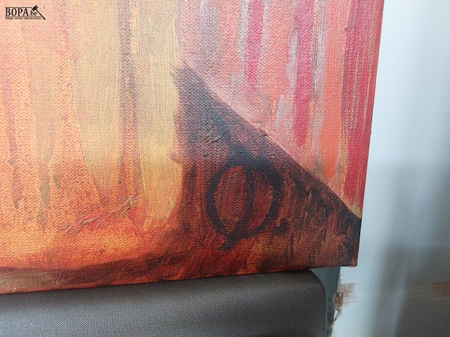 Lot 104 - abstract schilderij - afbeelding 2 van  2