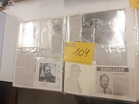 Lot 104 - bidprentjes en krantenartikels