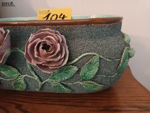 Lot 104 - bloempot art-nouveau - afbeelding 4 van  6
