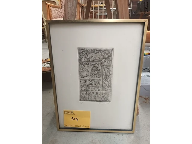 Lot 104 - kader - afbeelding 1 van  4