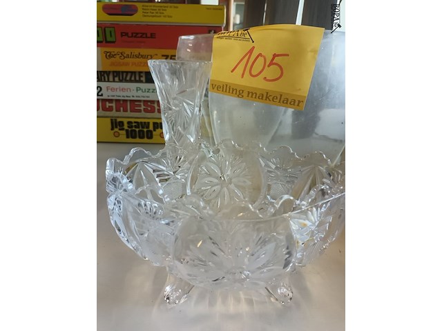 Lot 105 - glaswerk deco. 5 stuks - afbeelding 2 van  4