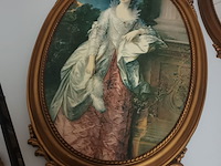 Lot 105 - goudkleurige kaders. 3 stuks - afbeelding 2 van  4