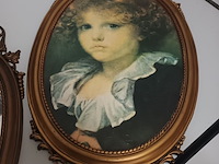 Lot 105 - goudkleurige kaders. 3 stuks - afbeelding 4 van  4