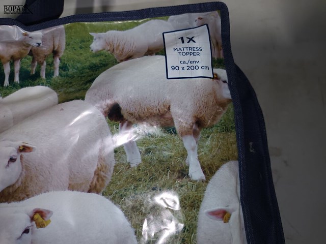 Lot 105 - matrastopper, plaid en sierkussen - afbeelding 3 van  5