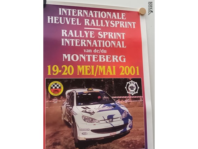 Lot 105 - poster rally sprint monteberg 2001 - afbeelding 2 van  3