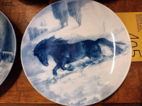 Lot 105 - russische sierborden paarden. 2 stuks - afbeelding 2 van  5