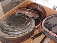 Lot 106 - doos met voeten van globes - afbeelding 2 van  3