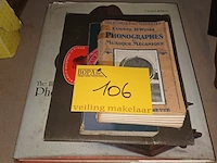 Lot 106 - oude boeken over grammofoon. 4 stuks
