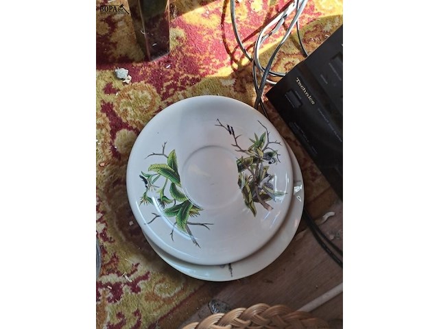 Lot 106 - plateau en servies vogelthema - afbeelding 5 van  5