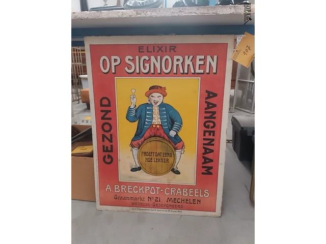 Lot 107 - affiche elixir - afbeelding 1 van  5