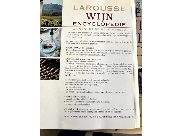 Lot 107 - larousse wijn encyclopedie - afbeelding 7 van  7