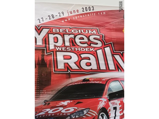 Lot 107 - poster ieper rally 2003 - afbeelding 3 van  3