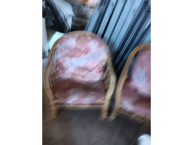 Lot 107 - rieten tuinsetje - afbeelding 4 van  4