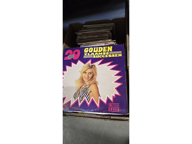 Lot 108 - doos lp's en singles - afbeelding 1 van  3