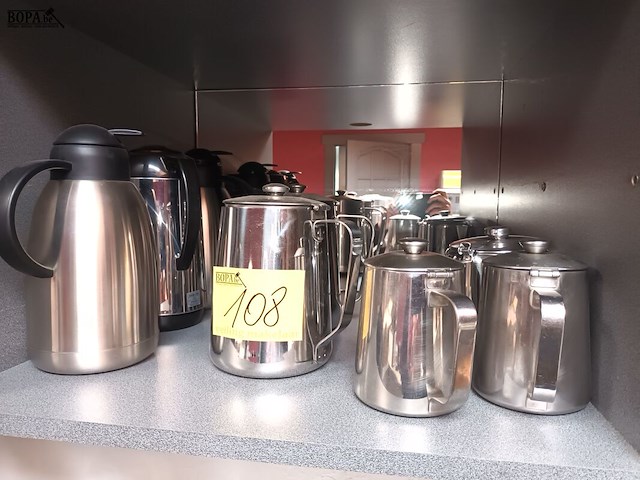 Lot 108 - koffiekannen en thermossen. 8 stuks - afbeelding 1 van  5