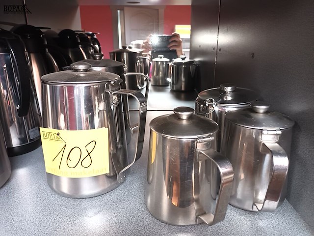 Lot 108 - koffiekannen en thermossen. 8 stuks - afbeelding 2 van  5