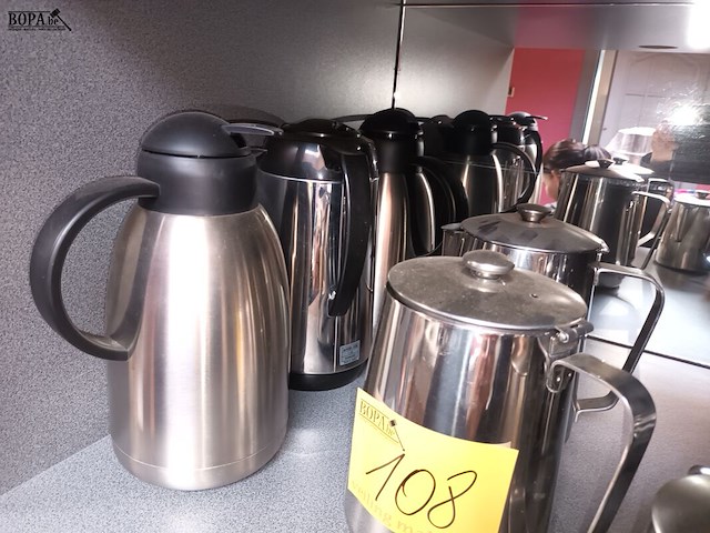 Lot 108 - koffiekannen en thermossen. 8 stuks - afbeelding 3 van  5