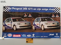 Lot 108 - poster peugeot 306 gti - afbeelding 1 van  3