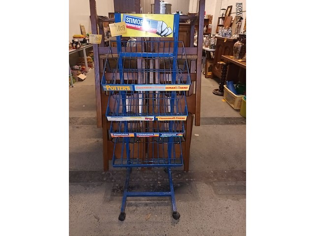 Lot 108 - vintage metalen rek stimorol - afbeelding 1 van  4