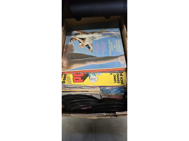 Lot 109 - doos lp's en singles - afbeelding 1 van  3