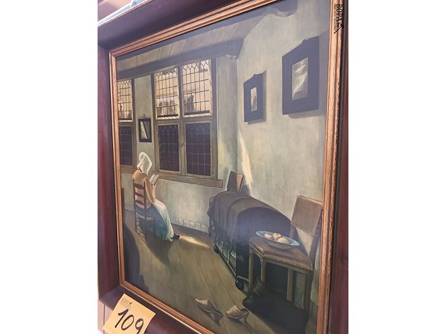 Lot 109 - reproductie in kader - afbeelding 2 van  3