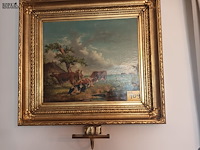 Lot 109 - schilderij met koeien - afbeelding 1 van  7