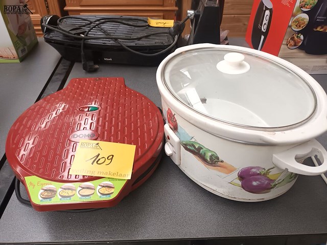 Lot 109 - slow cooker en pizza maker - afbeelding 1 van  6