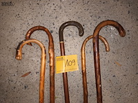 Lot 109 - wandelstokken. 5 stuks - afbeelding 4 van  4