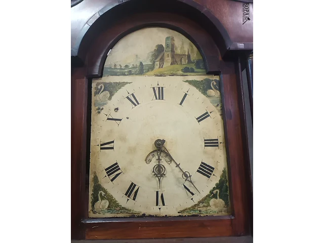 Lot 11 - antieke staande klok - afbeelding 2 van  6