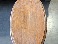 Lot 11 - antieken houten plantentafel met sierlijk gebogen poten en o - afbeelding 3 van  4
