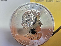 Lot 11 - canada maple zilveren munten (2022) (2 stuks) - afbeelding 4 van  4