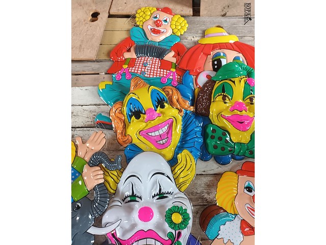 Lot 11 - decoratie thema circus. 8 stuks - afbeelding 4 van  6